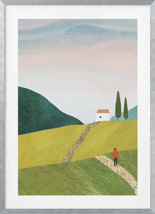 Walking Home Framed Art Modern Wall Decor