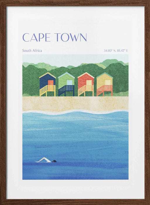 Cape Town, South Africa Framed Art Modern Wall Decor