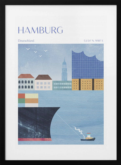 Hamburg, Germany Framed Art Wall Decor