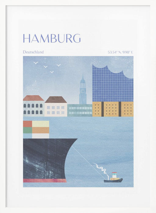 Hamburg, Germany Framed Art Wall Decor