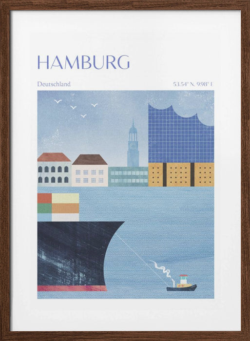 Hamburg, Germany Framed Art Wall Decor