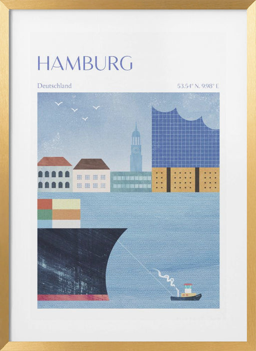 Hamburg, Germany Framed Art Wall Decor