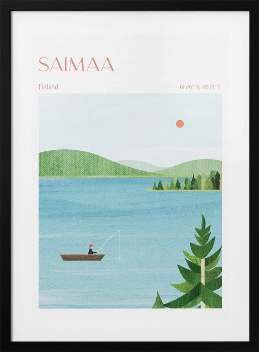 Lake Saimaa, Finland Framed Art Modern Wall Decor