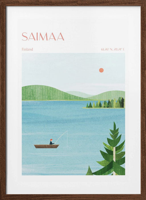 Lake Saimaa, Finland Framed Art Modern Wall Decor