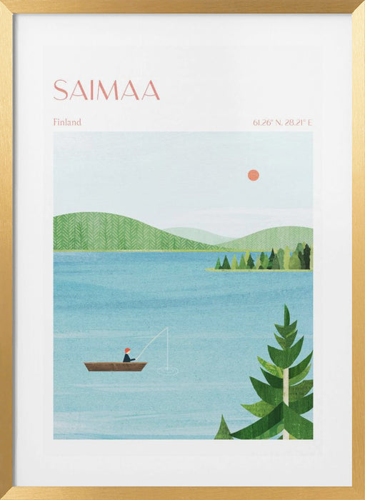 Lake Saimaa, Finland Framed Art Modern Wall Decor