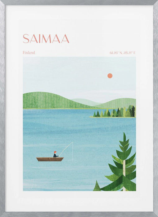 Lake Saimaa, Finland Framed Art Modern Wall Decor