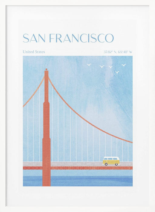 San Francisco, Golden Gate Bridge Framed Art Wall Decor