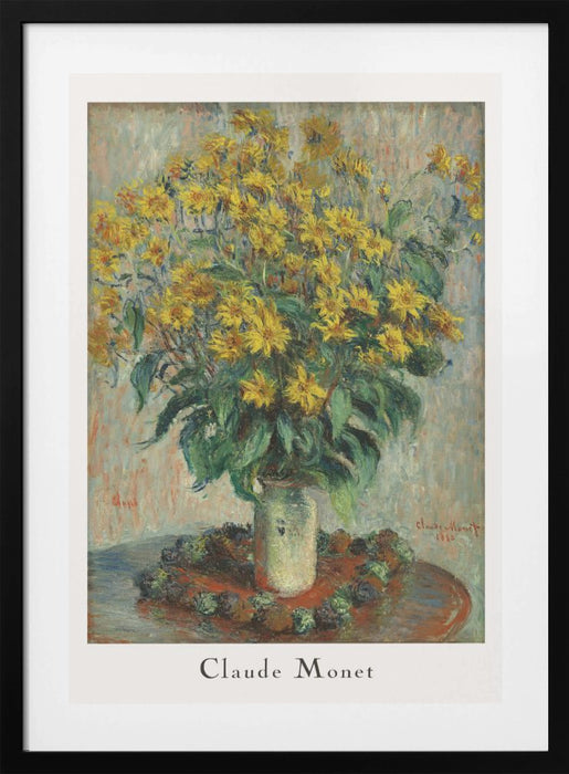 Jerusalem Artichoke Flowers Framed Art Wall Decor