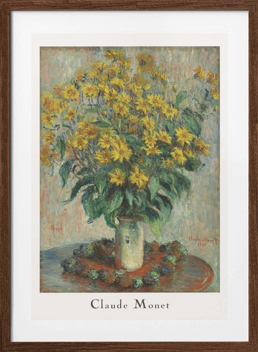 Jerusalem Artichoke Flowers Framed Art Wall Decor