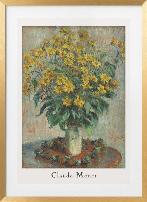 Jerusalem Artichoke Flowers Framed Art Wall Decor