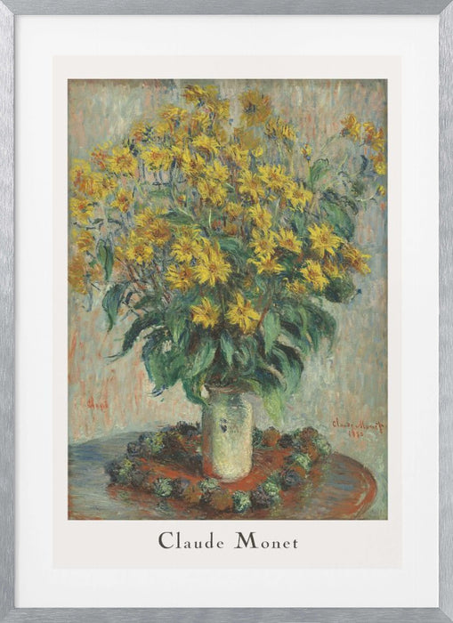 Jerusalem Artichoke Flowers Framed Art Wall Decor