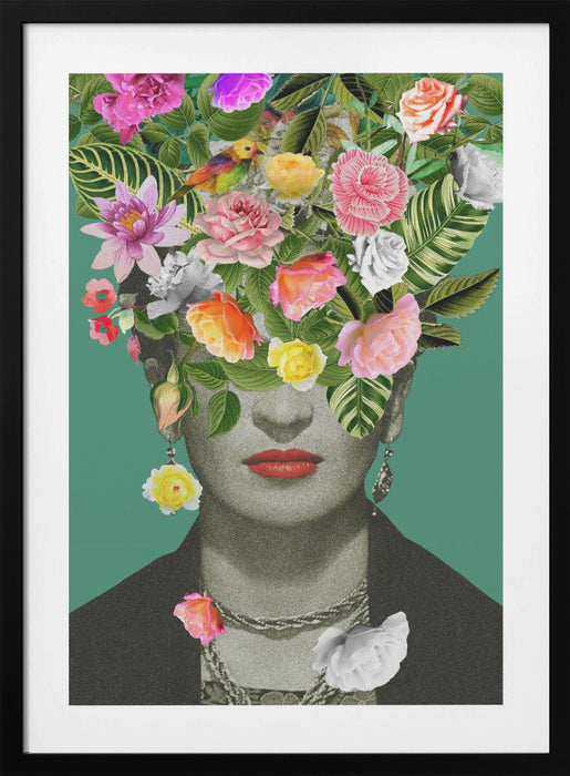 Floral Frida Framed Art Wall Decor