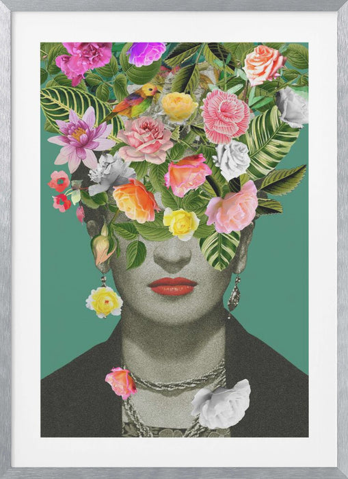 Floral Frida Framed Art Wall Decor