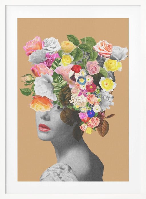 Floral portrait Framed Art Wall Decor