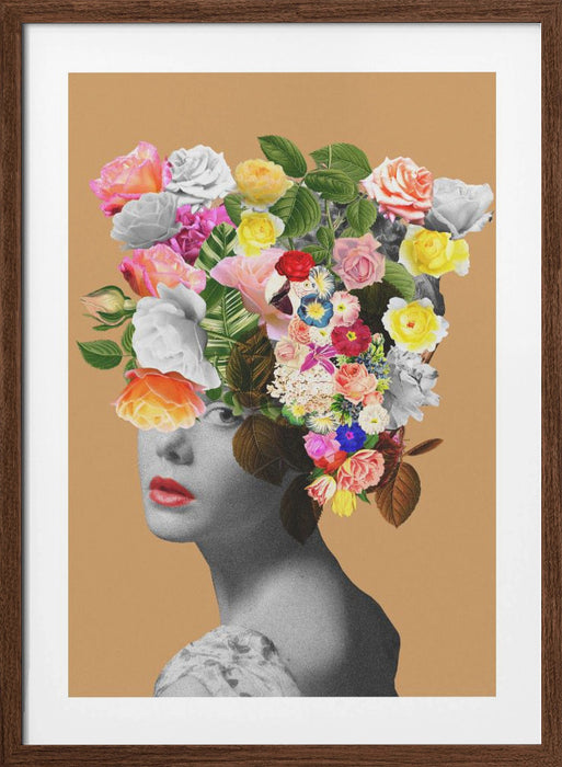 Floral portrait Framed Art Wall Decor