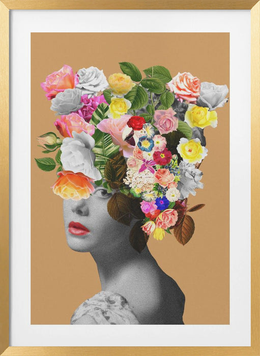 Floral portrait Framed Art Wall Decor