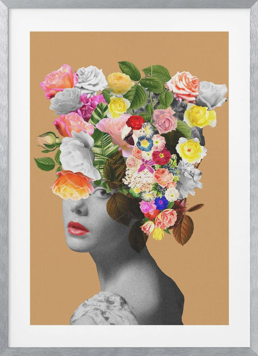 Floral portrait Framed Art Wall Decor