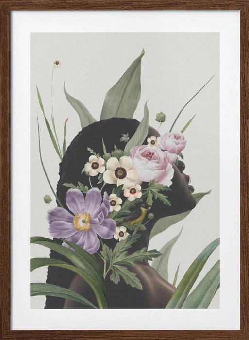 Purple flower Framed Art Wall Decor