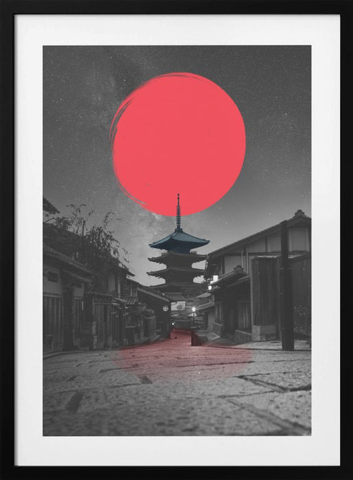 Lonely Temple Framed Art Modern Wall Decor