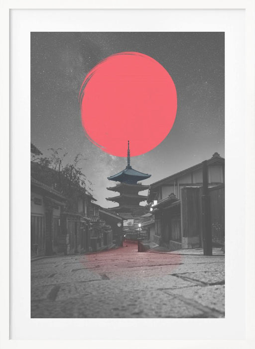 Lonely Temple Framed Art Modern Wall Decor