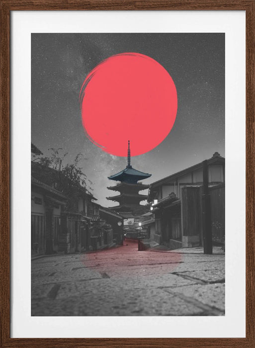 Lonely Temple Framed Art Modern Wall Decor