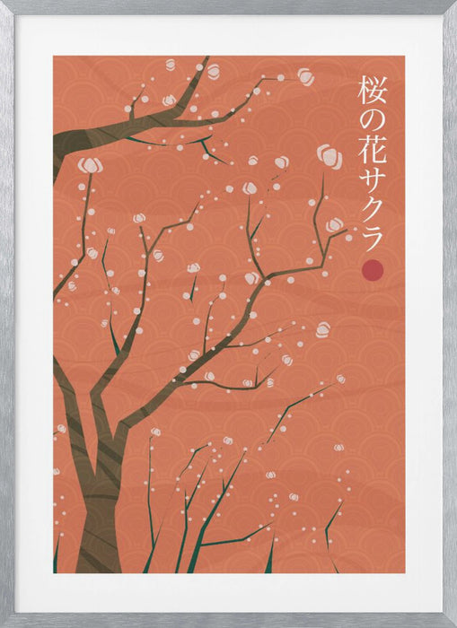 Sakura no hana Framed Art Modern Wall Decor