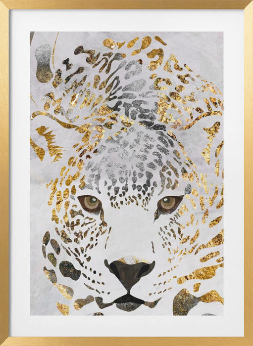 Grunge jaguar gold Framed Art Wall Decor