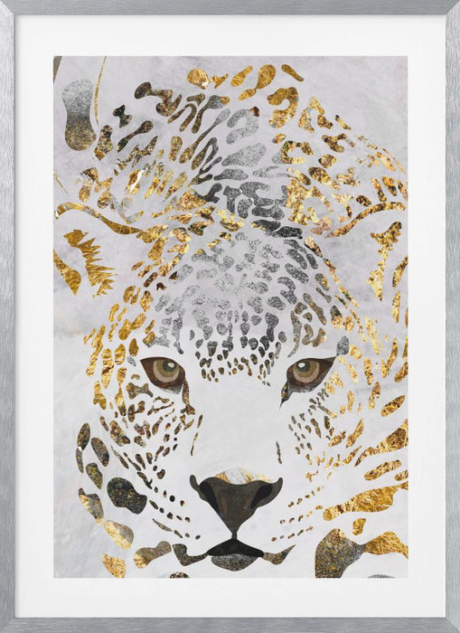 Grunge jaguar gold Framed Art Wall Decor