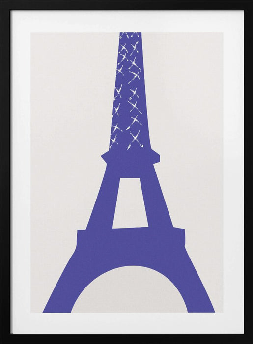 Eiffel Bleu Framed Art Wall Decor