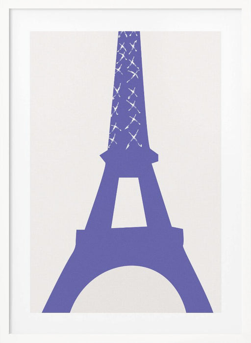 Eiffel Bleu Framed Art Wall Decor