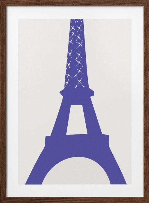 Eiffel Bleu Framed Art Wall Decor