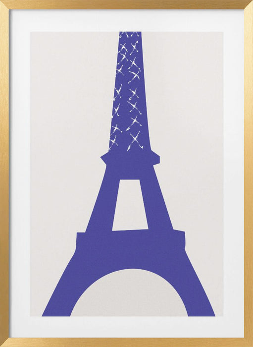 Eiffel Bleu Framed Art Wall Decor