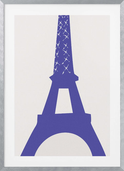 Eiffel Bleu Framed Art Wall Decor