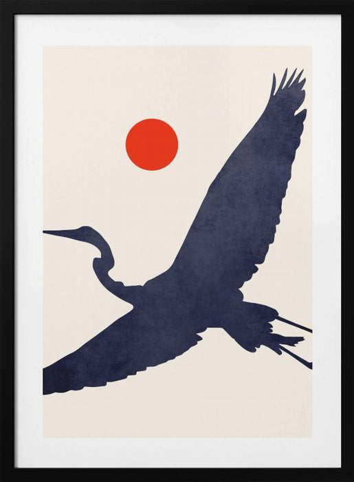 Crane Framed Art Wall Decor