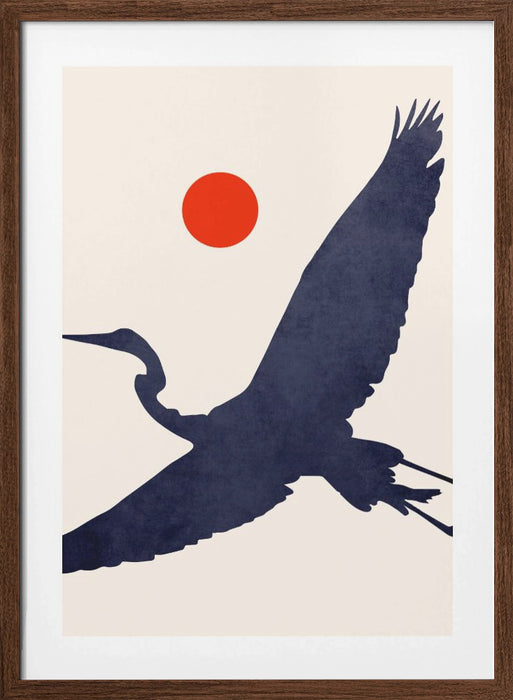 Crane Framed Art Wall Decor