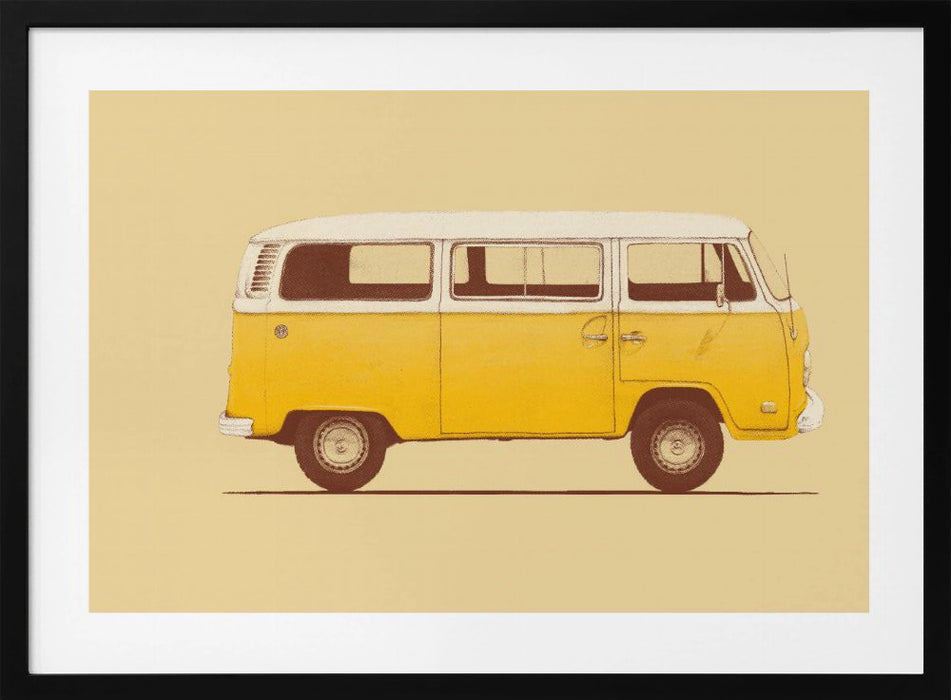 Yellow Van Landscape Framed Art