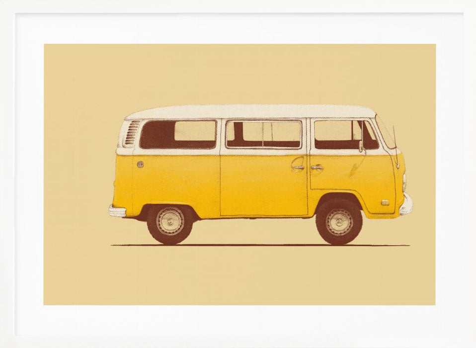 Yellow Van Landscape Framed Art