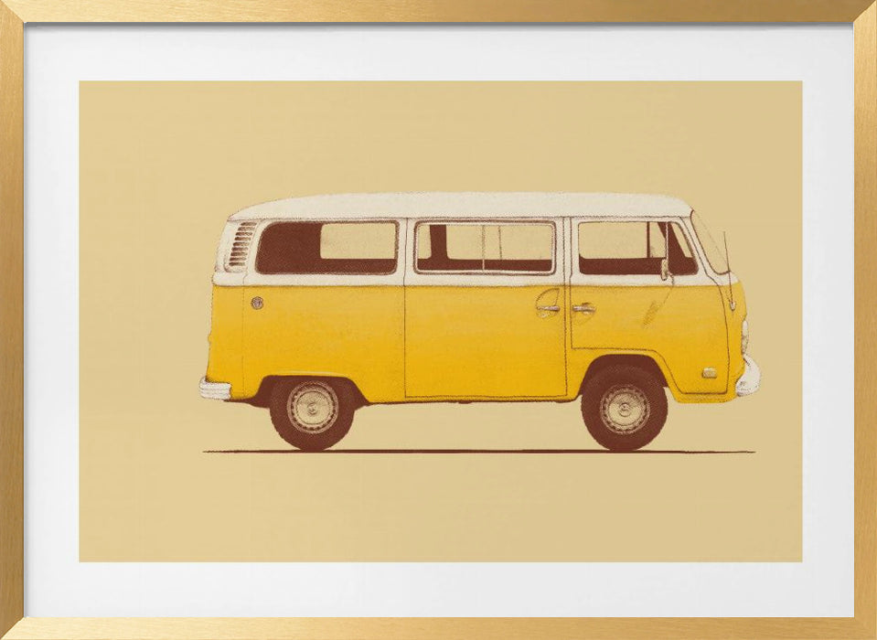 Yellow Van Landscape Framed Art