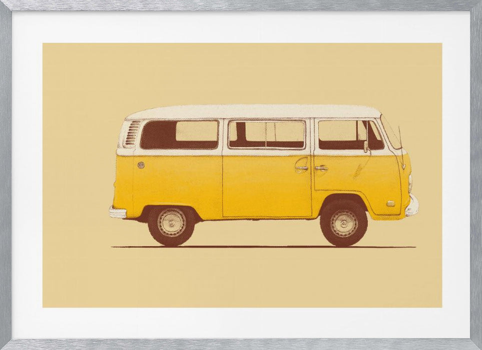 Yellow Van Landscape Framed Art