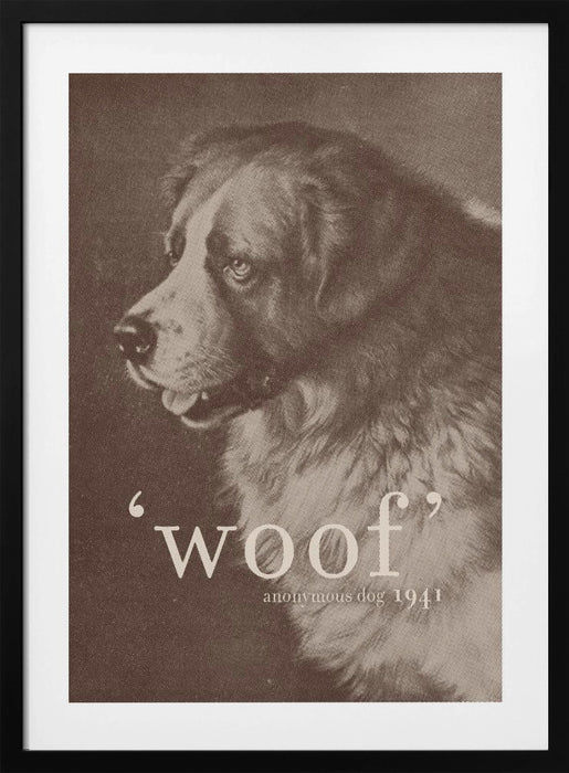 Famous Quote Dog Framed Art Modern Wall Decor