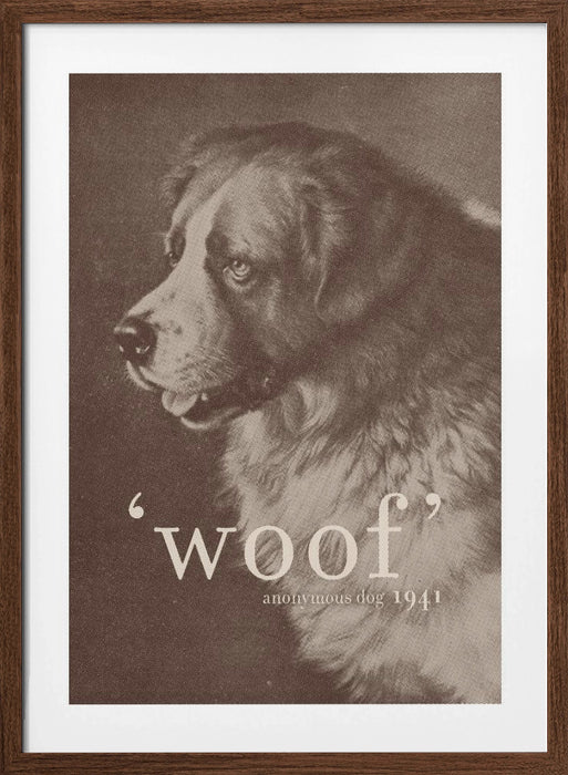 Famous Quote Dog Framed Art Modern Wall Decor