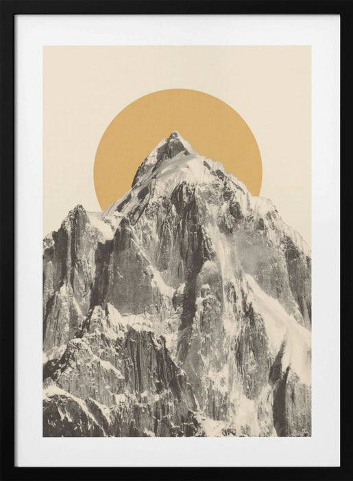 Mountainscape Framed Art Modern Wall Decor