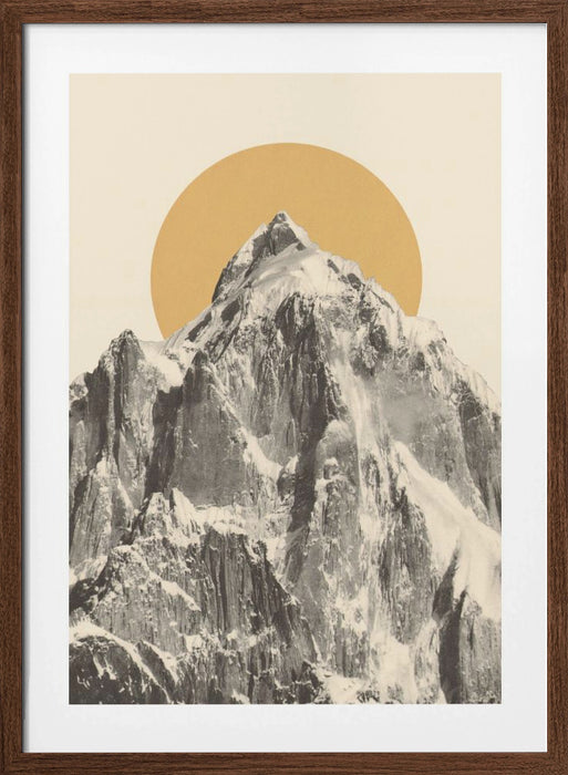 Mountainscape Framed Art Modern Wall Decor