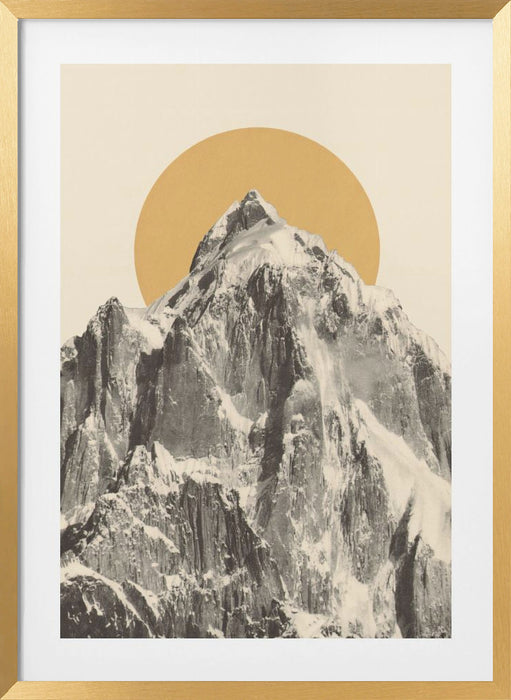 Mountainscape Framed Art Modern Wall Decor