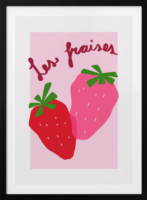 Les Fraises Framed Art Modern Wall Decor