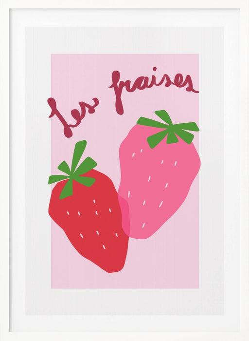 Les Fraises Framed Art Modern Wall Decor