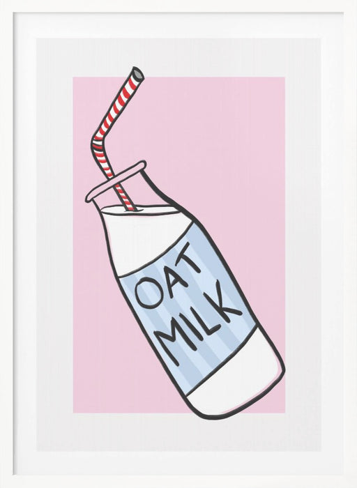 Oat Milk Framed Art Wall Decor