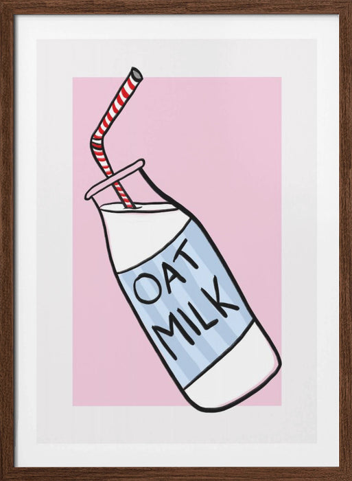 Oat Milk Framed Art Wall Decor