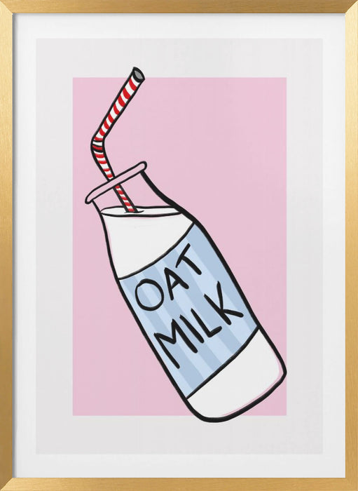 Oat Milk Framed Art Wall Decor