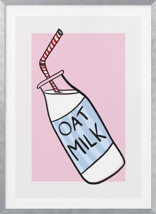 Oat Milk Framed Art Wall Decor